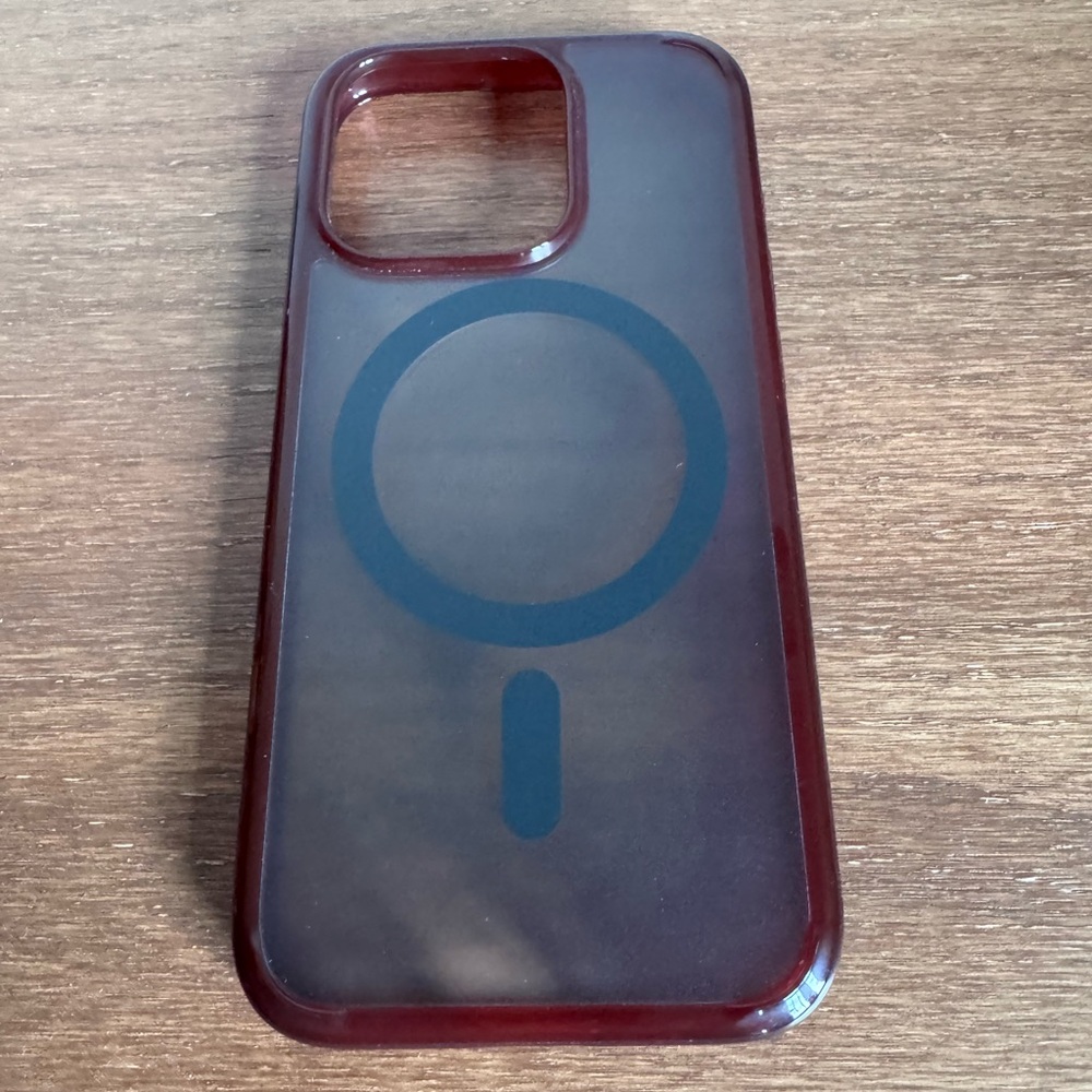 Spigen Red Frosted MagSafe Phone Case for Apple iPhone 15 Pro